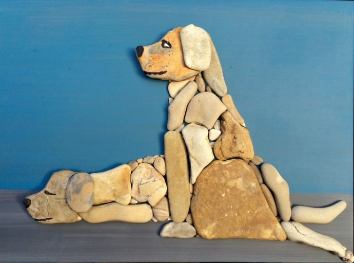 Картины из камней: животные и не только