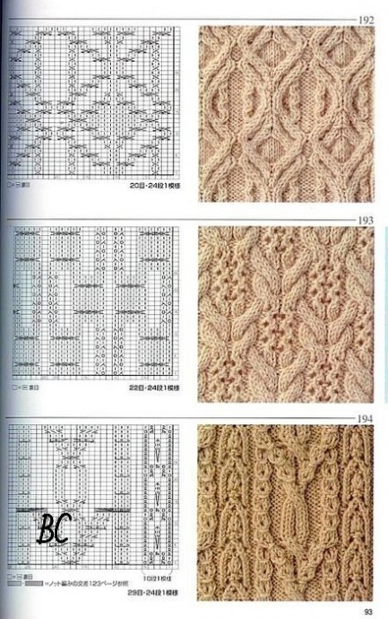 Красивые узоры спицами