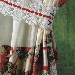 Вяжем прихват для шторы