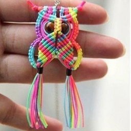 ​Совёнок в технике макраме