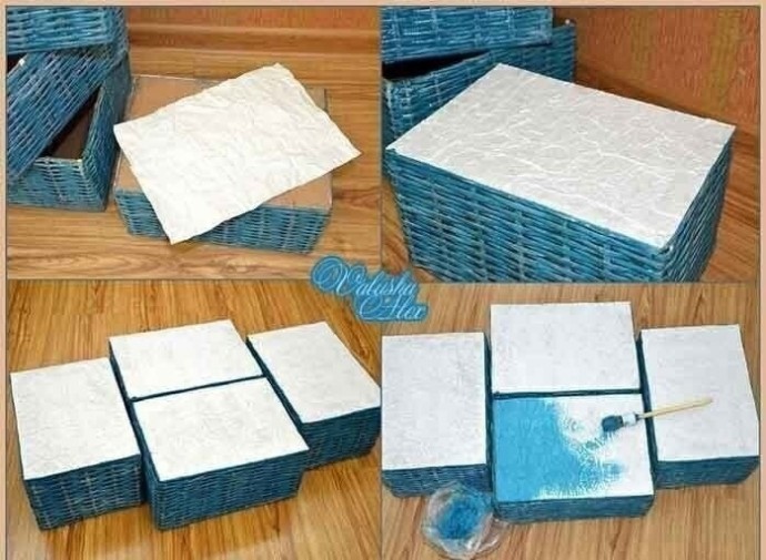 Коробки-плетёнки