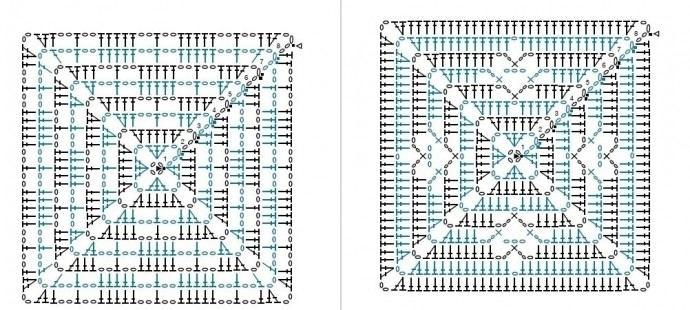 Плед из мотивов