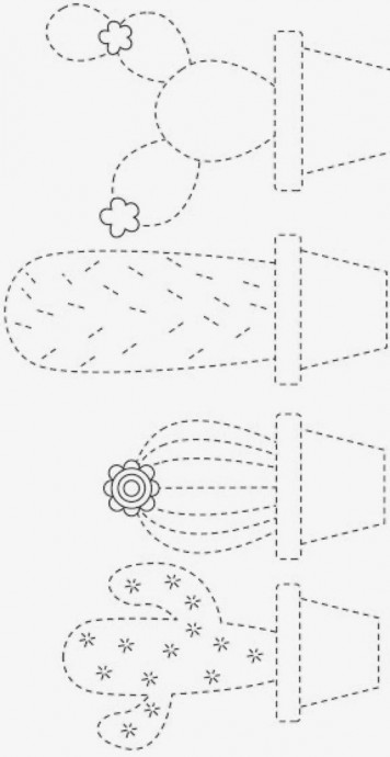 Панно с кактусами