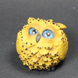 Совёнок из полимерной глины