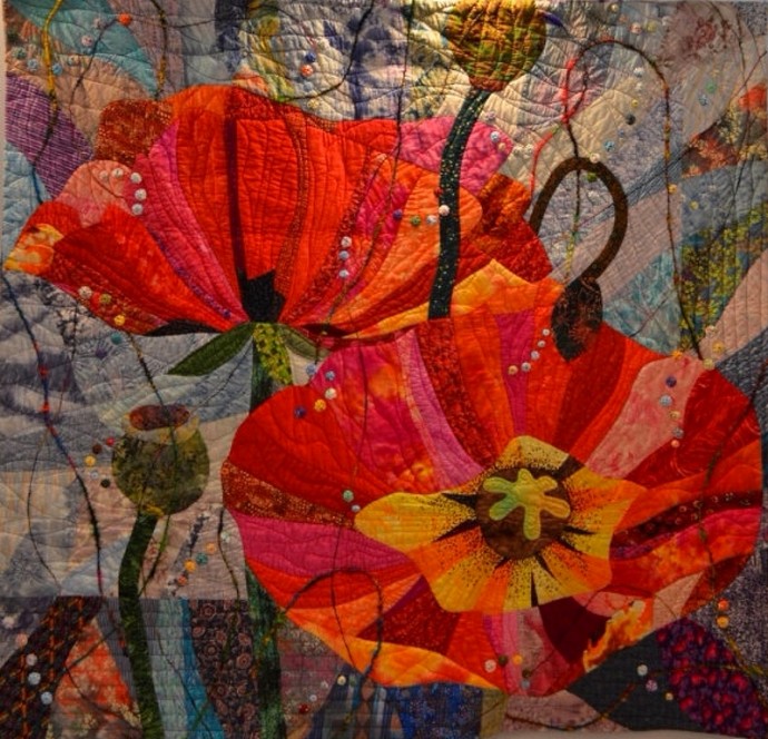 Цветочные картины в технике пэчворк: идеи для творчества
