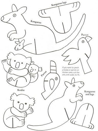 Интересные животные из картона