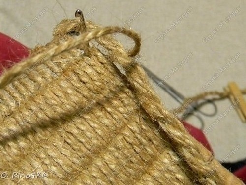 ​Органайзер с оплеткой джутовым шнуром