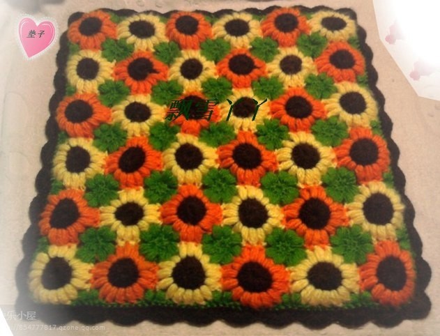 Вязаный коврик