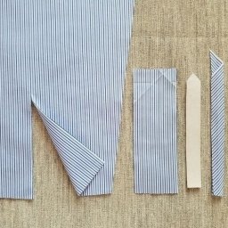 Обработка рукавов рубашки по итальянской технологии: планка разреза рукава