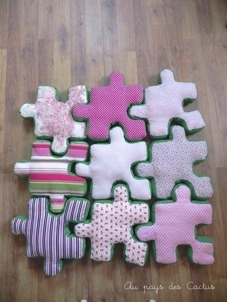 Подушки-пазлы