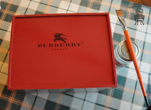 Мини-комодик в стиле burberry