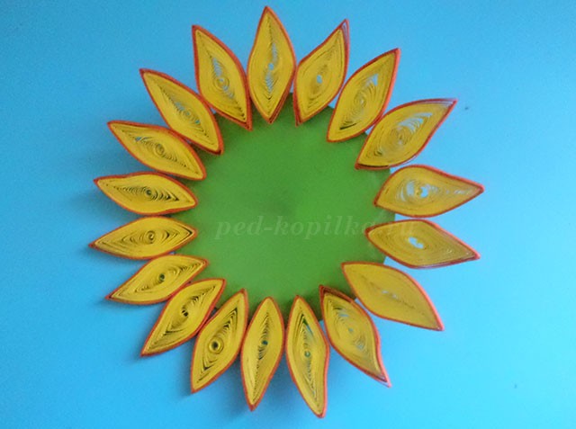 Квиллинг подсолнухи: мастер-класс