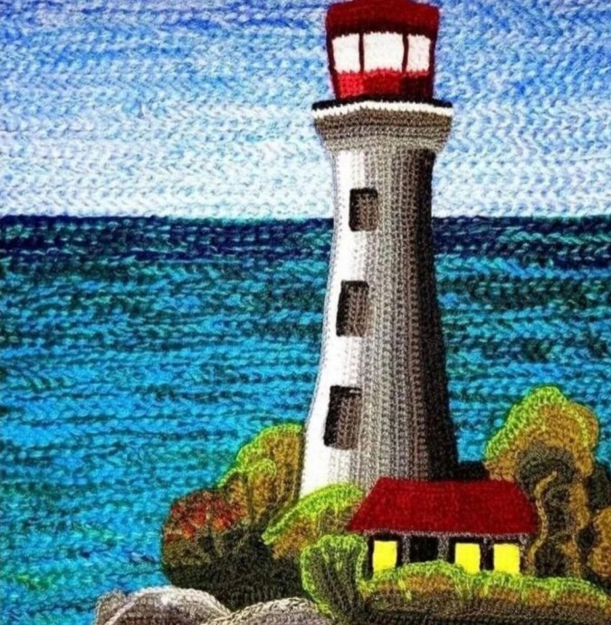 Идеи шикарных картин связанных крючком