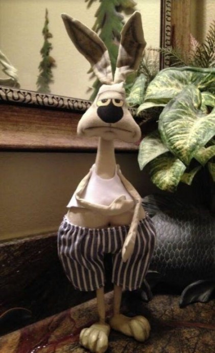 Шьём интерьерного зайца с характером