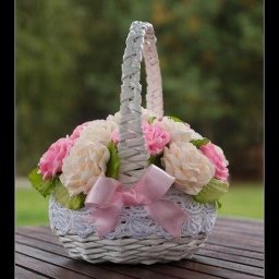 Корзинка из газетных трубочек: мастер-класс