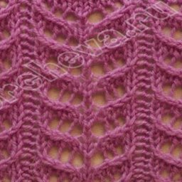 Очень красивый ажурный узор спицами на лето