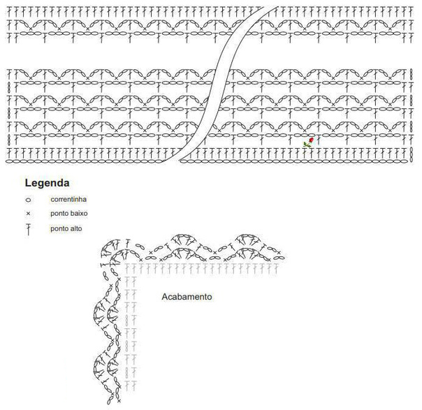 Простой и красивый ажурный плед крючком
