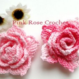 ​Роза крючком