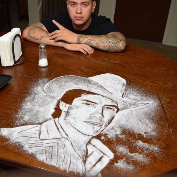 ​Восхитительные рисунки солью