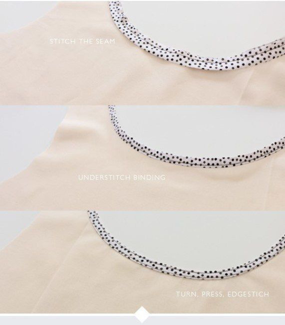 3 способа обработки косой бейкой