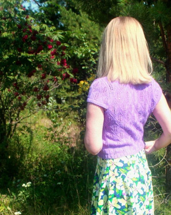 ​Ажурная кофточка для прохладного летнего утра