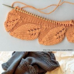 ​Красивая кайма из листьев