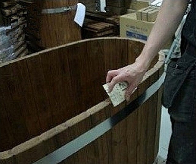 Деревянная купель для бани своими руками