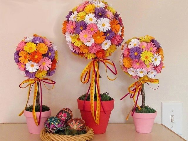 Топиарий из бумаги Топиарий из бумаги