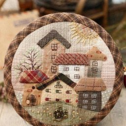 Шьём домики из лоскутков