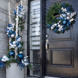 Праздничные композиции с бревнами