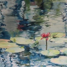 ​Рисуем водяные лилии