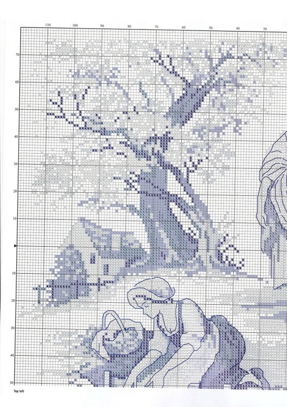 Вышивка в синих тонах Вышивка в синих тонах