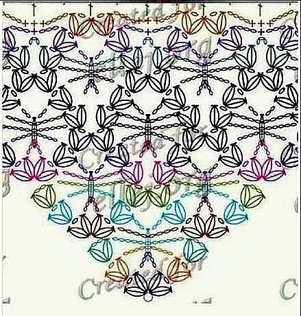 Ажурные шали с замечательными узорами