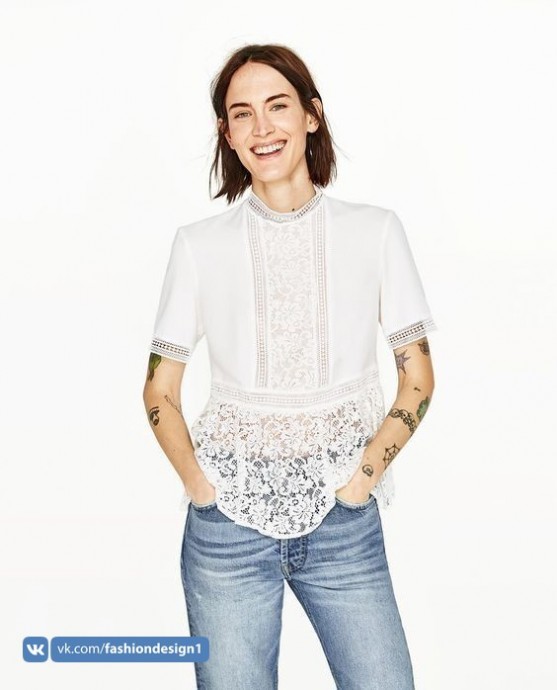 Блузки с кружевами: идеи для вдохновения Блузки с кружевами: идеи для вдохновения