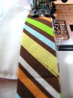 Обработка угла косой бейкой