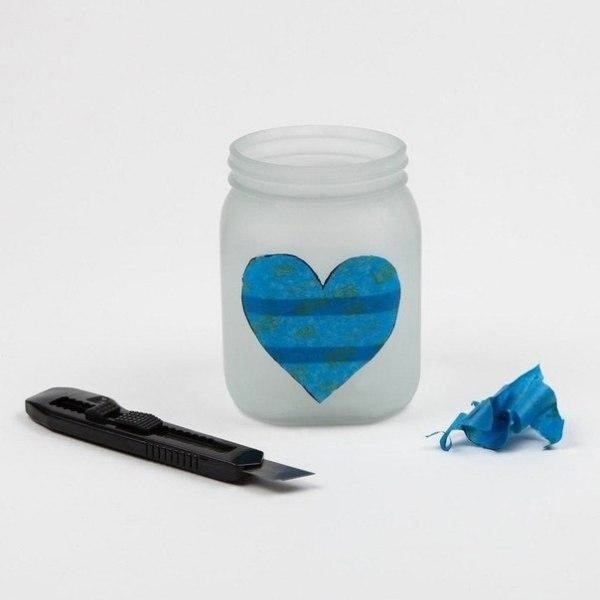 Фонарик из стеклянной банки