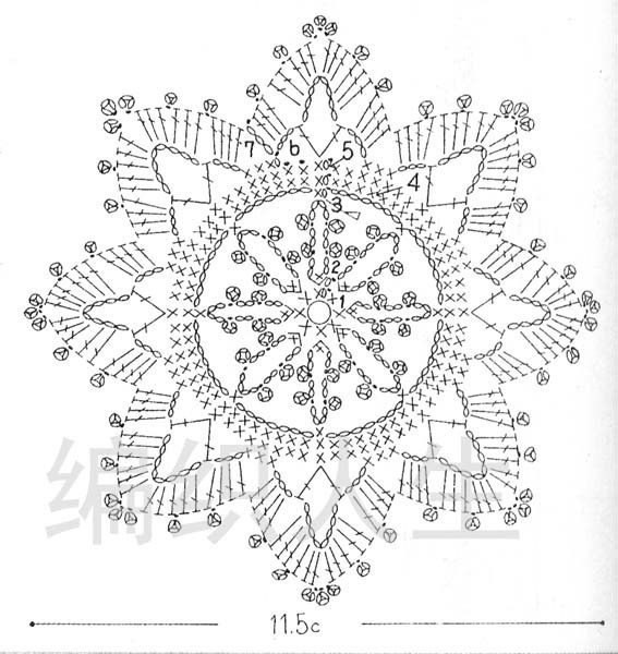 Вязаные снежинки