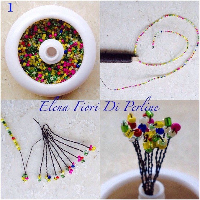 Рождественская звезда из бисера