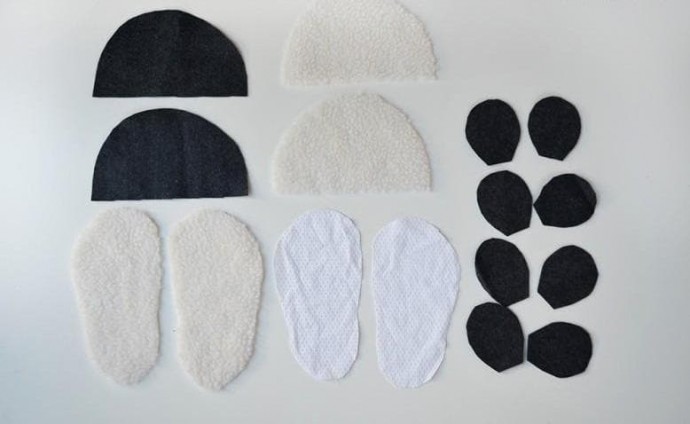 Тапочки в виде мышки