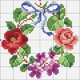 ​Вышиваем цветочные венки