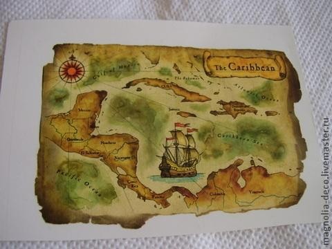 Декорирование бутылки "В поисках забытых сокровищ"