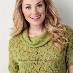 ​Ажурный топ с треугольными узорами