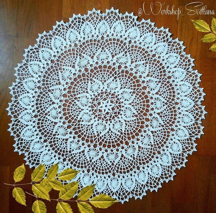 Изумительная салфетка крючком Изумительная салфетка крючком