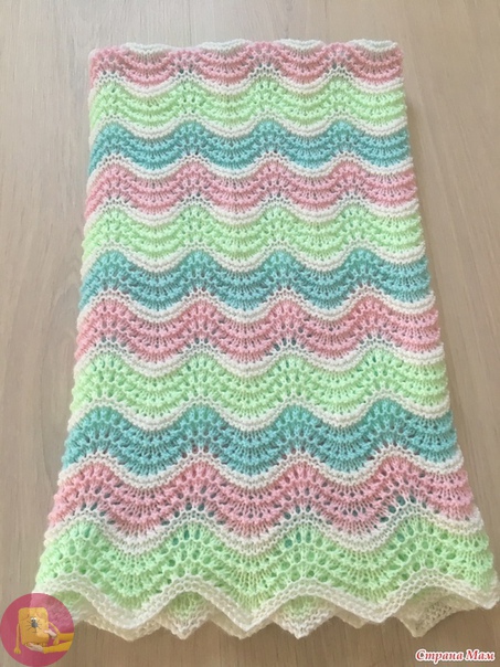 Красивый плед простым узором