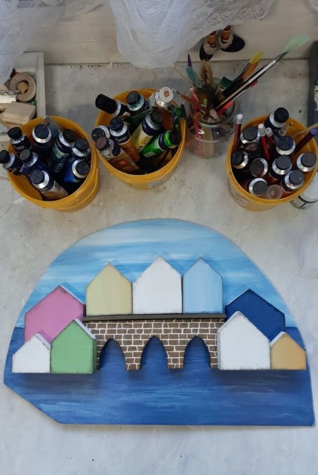 Ключница в стиле дрифтвуд