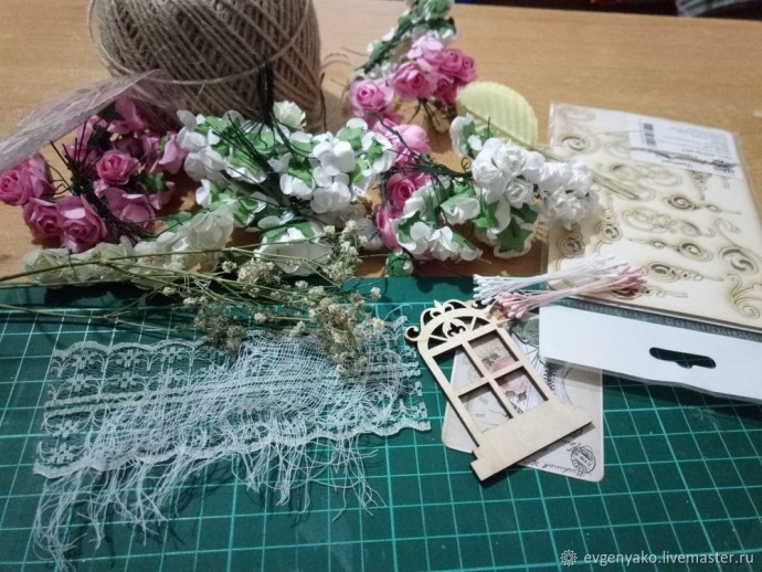 Открытка в стиле шебби-шик Открытка в стиле шебби-шик
