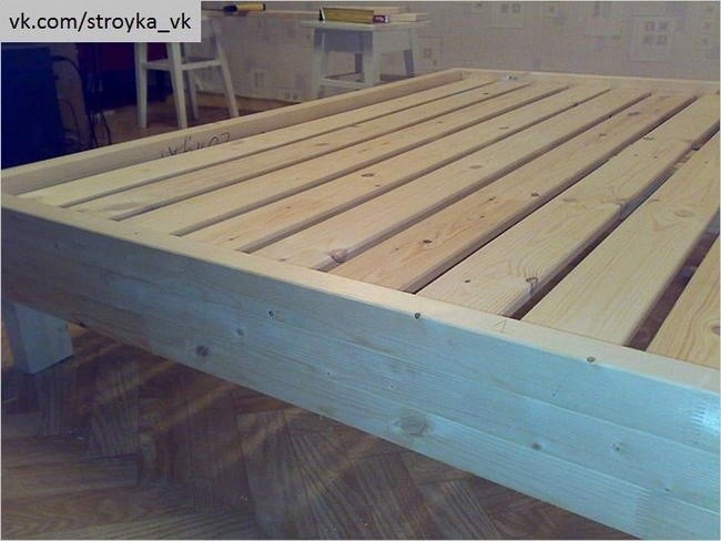 Примечательная двуспальная кровать своими руками