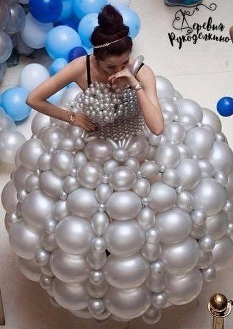 Платья из воздушных шаров