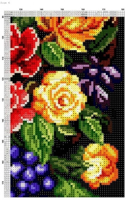 Вышивка крестиком под русские мотивы