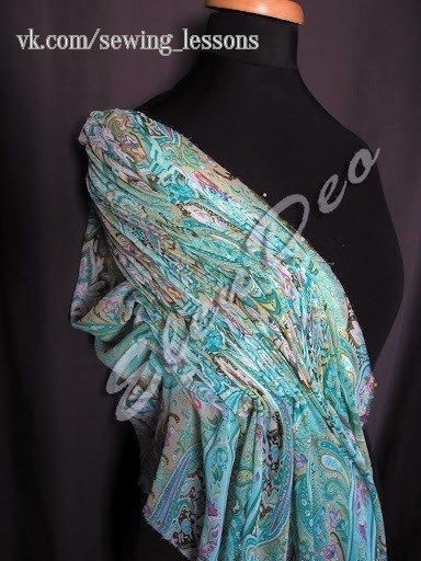 Сборка драпировки лифа платья на манекене: мастер-класс